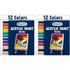 Crayola Bullet Tip Acrylic Paint Markers (10ct), Adult Coloring Marker Set, Coloring Book Art Supplies, For Drawing, Journaling & Construction Paper Crafts(12 Count (Pack of 2))