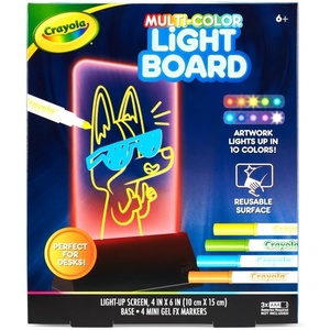 Crayola Animated Glow Board, DualScreen LED Drawing Board with Light Animation, Light Up Tracing Projector, Gift for Kids, Toys for Boys & Girls, Ages 6+(Multi-Color)