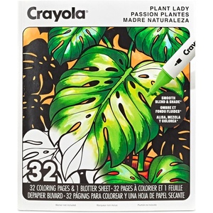Crayola Dual-Tip Alcohol Marker Set for Adults (120ct), Bulk Adult Coloring Book Markers for Blending, Shading & Layering, Fine & Brush Tips [Amazon Exclusive](Plant Lady)