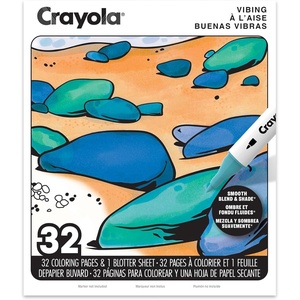 Crayola Dual-Tip Alcohol Marker Set for Adults (120ct), Bulk Adult Coloring Book Markers for Blending, Shading & Layering, Fine & Brush Tips [Amazon Exclusive](Vibing)