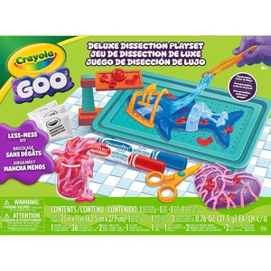 Crayola Goo Dissection Playset, ScienceThemed Slime Kit for Kids, STEM Toy, Less Mess Slime Making, DIY Arts & Crafts Set, Ages 6+