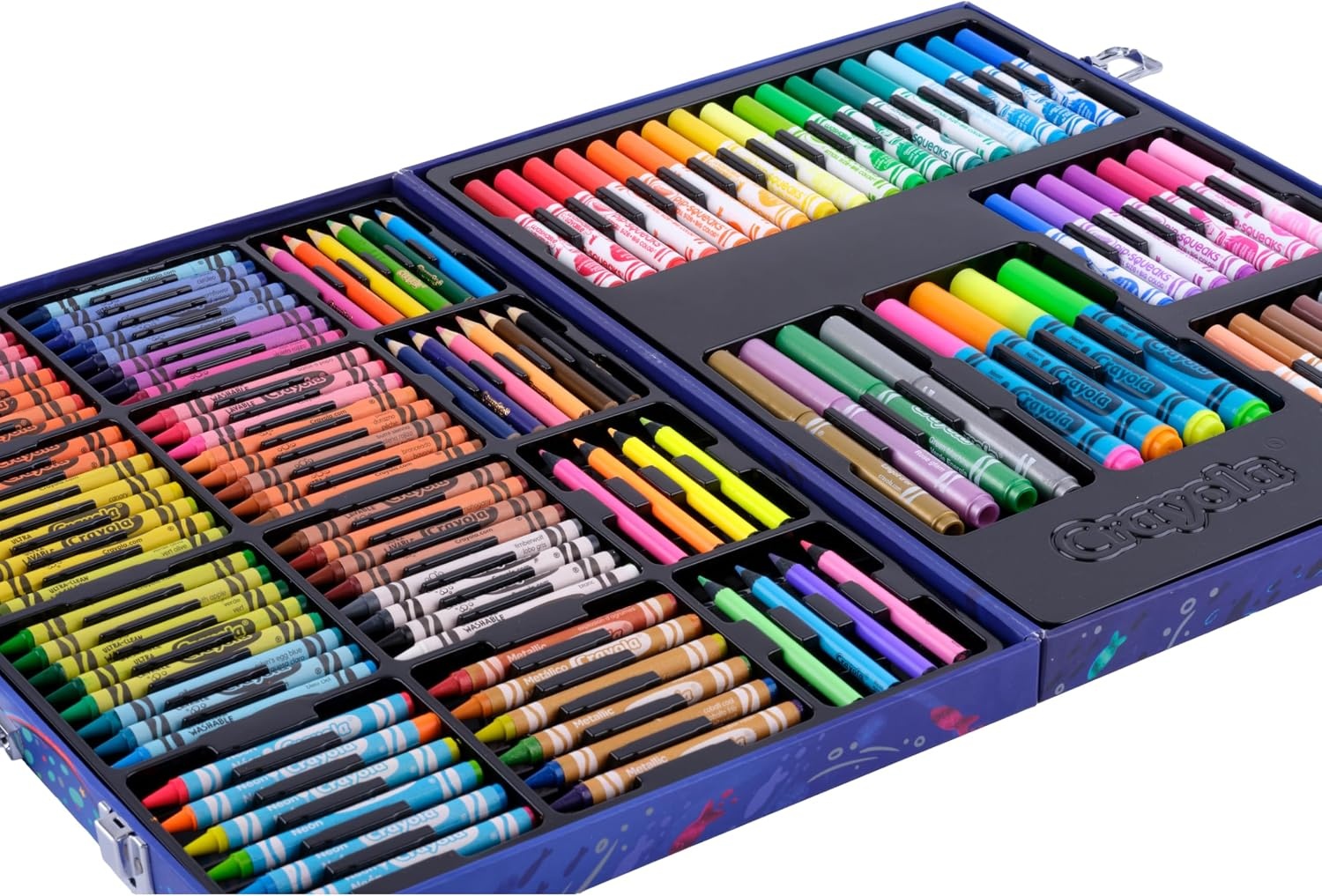 image:imageCrayola Art Kit with Neon amp Metallic Art Supplies Includes Crayons Markers amp Colored Pencils Craft Activity Gift for Kids Ages 5 6 7 8