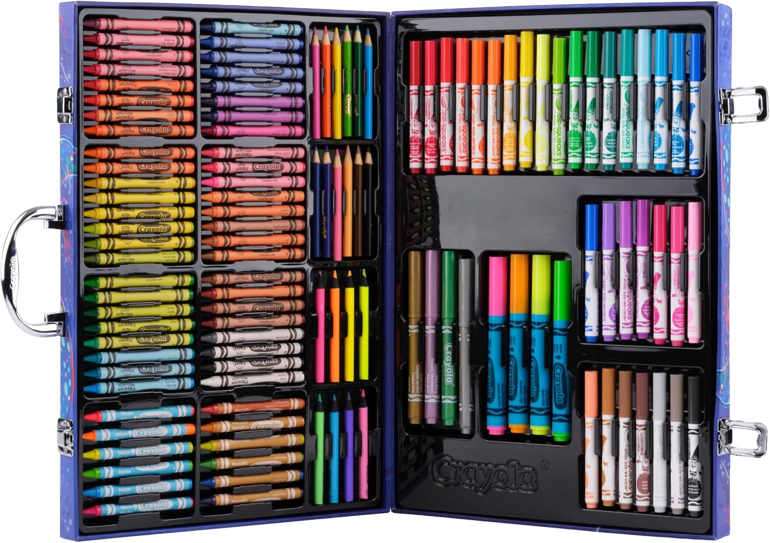 image:imageCrayola Art Kit with Neon amp Metallic Art Supplies Includes Crayons Markers amp Colored Pencils Craft Activity Gift for Kids Ages 5 6 7 8
